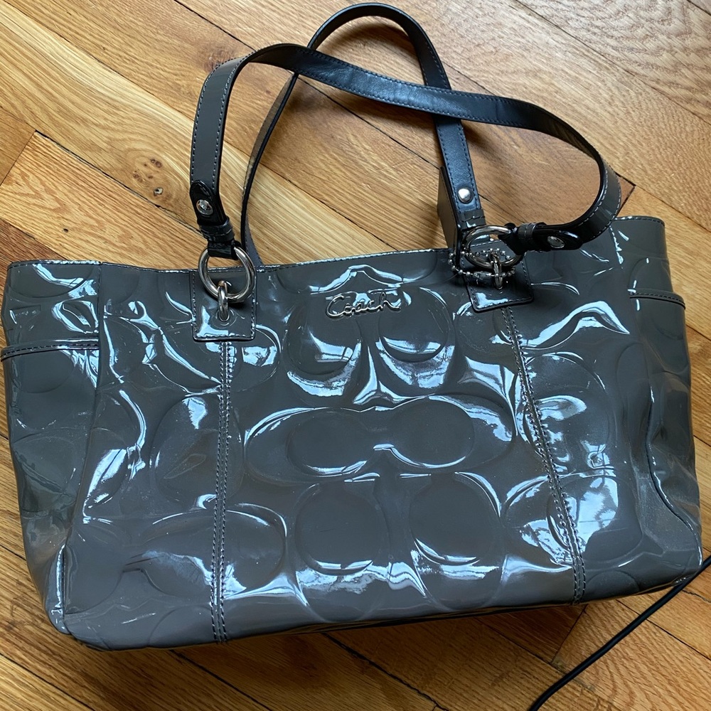 Coach gray tote